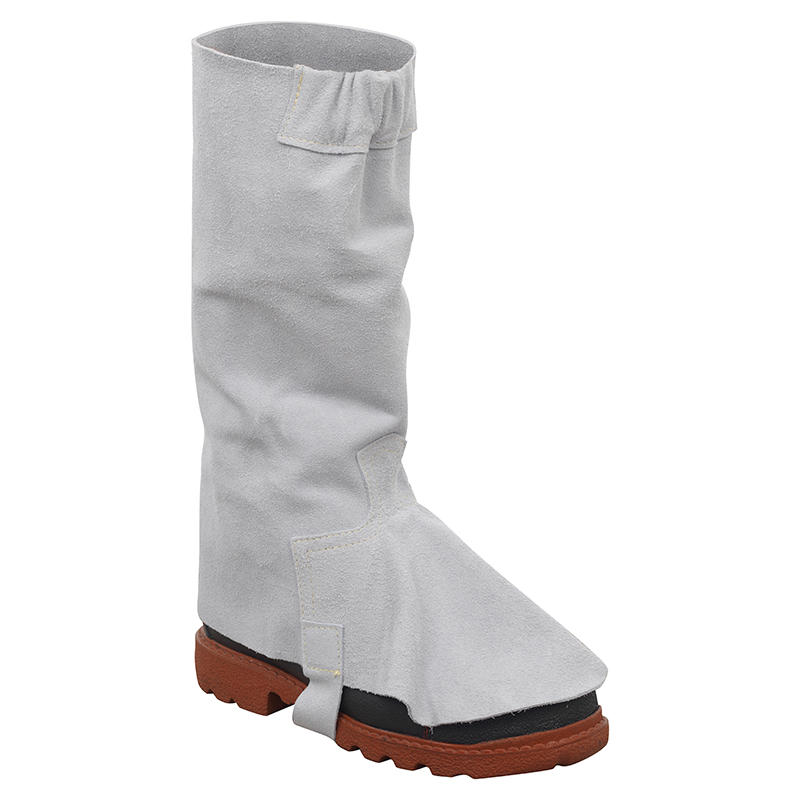Bőr hegesztő lábszárvédő, szürke termék fő termékképe
