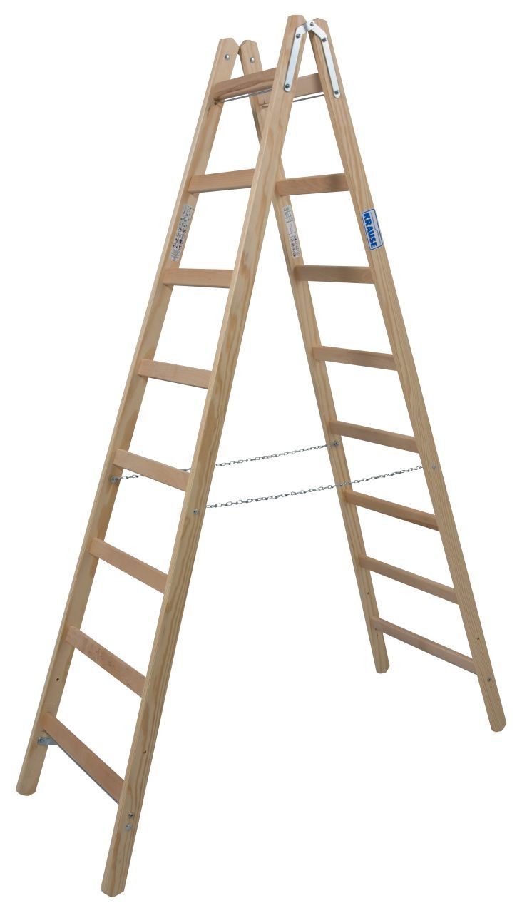 Krause STABILO Professional két oldalon járható fa állólétra, 2x8 fokos termék fő termékképe