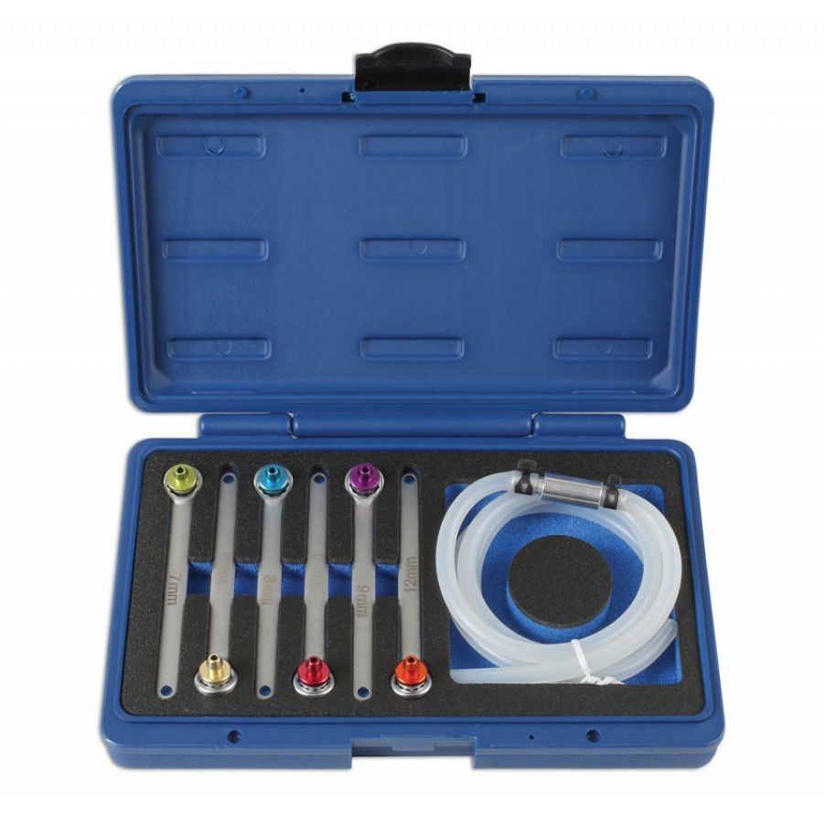 Laser Tools LAS-6783 féklégtelenítő kulcs készlet szelepes tömlővel termék fő termékképe