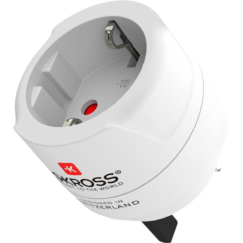 Skross Hálózati csatlakozó átalakító Európából az Egyesült Királyságba utazóknak, földelt termék fő termékképe